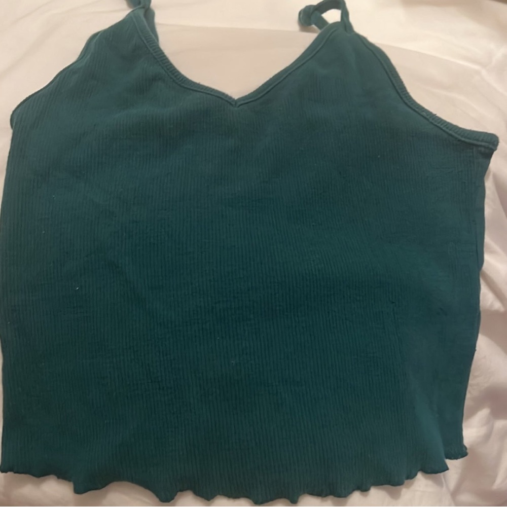PS Basics by Pacsun Dark Green Tank Top; Size XS